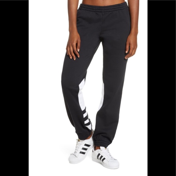 ADIDAS ORIGINALS Large Logo Sweatpants L or S - Picture 1 of 8